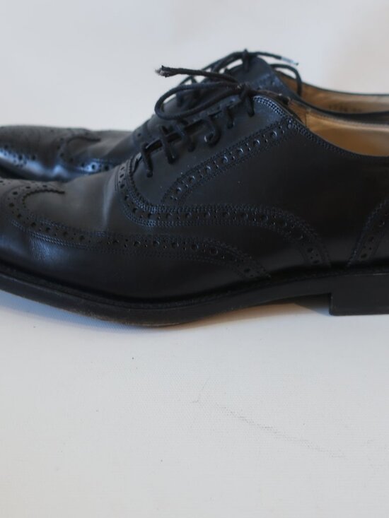 Mens Dolce & Gabbana Black Leather Oxford Lace Up Derby Shoes 10 main image 5
